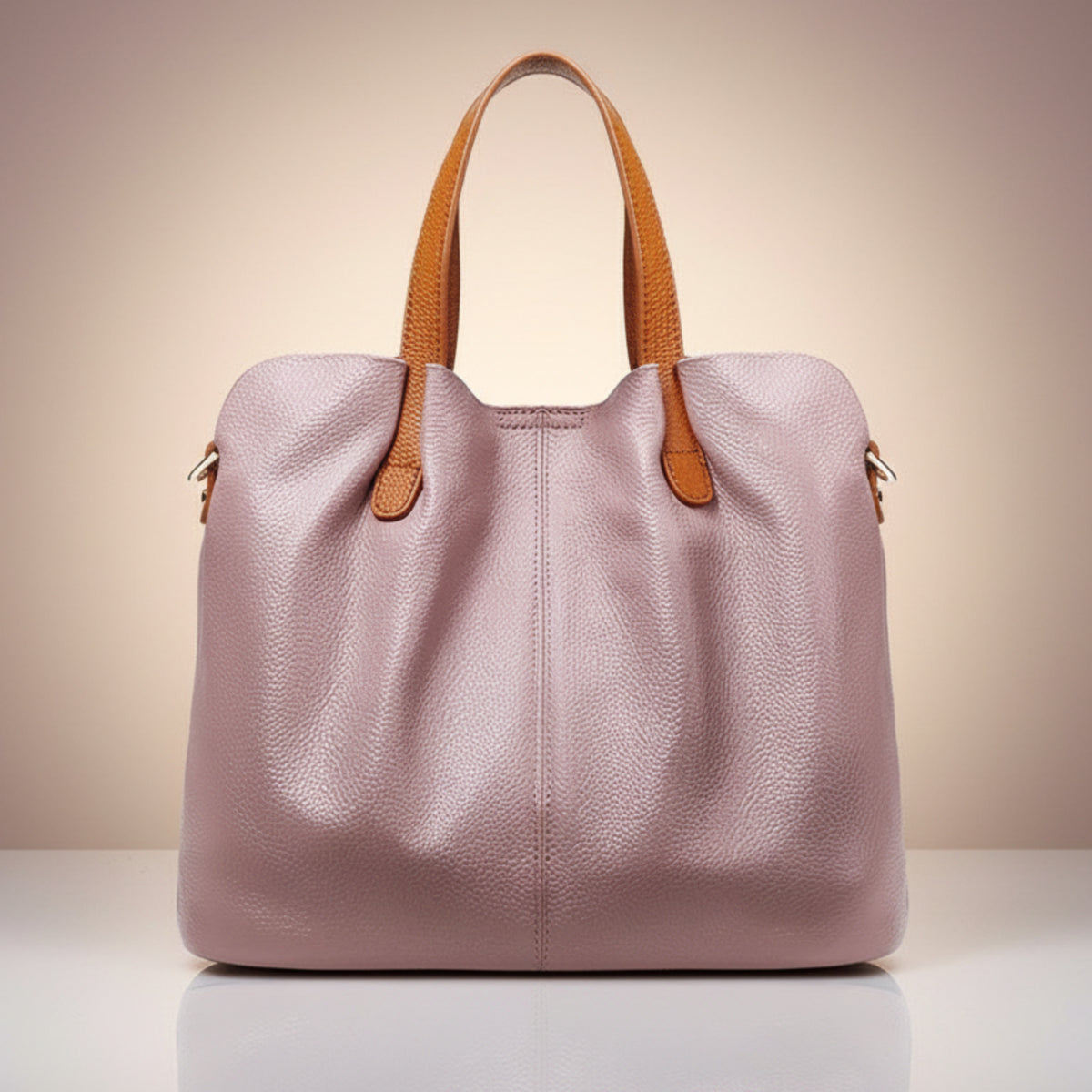 Genuine Leather Ruched Work Tote Bag for Women Smash Price Shop Work Tote Bag