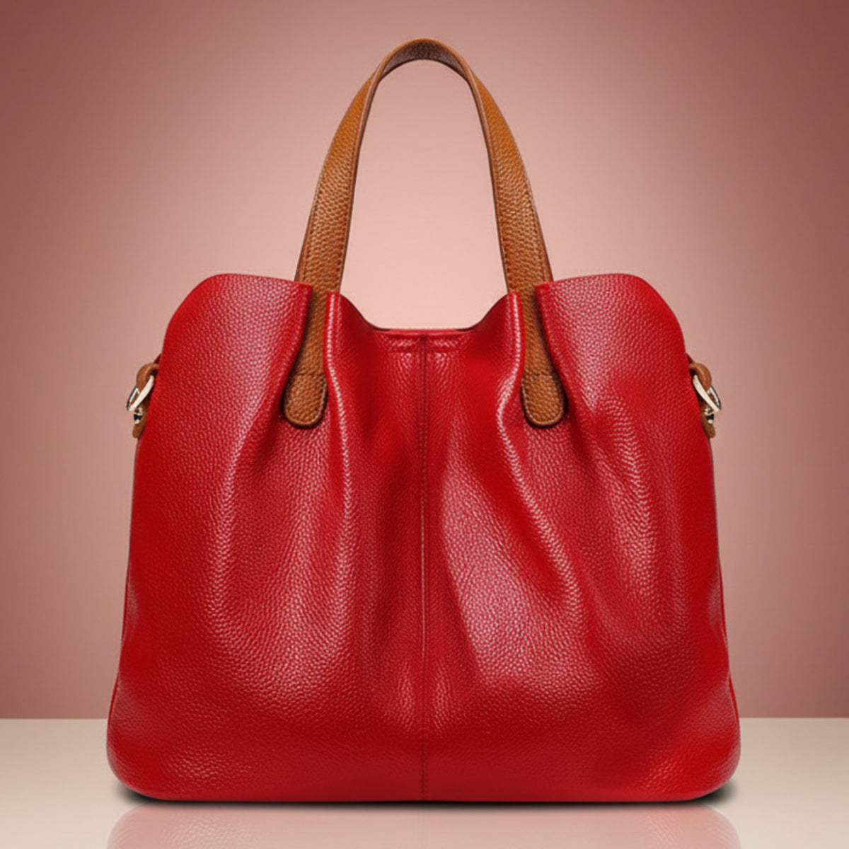 Genuine Leather Ruched Work Tote Bag for Women Smash Price Shop Work Tote Bag
