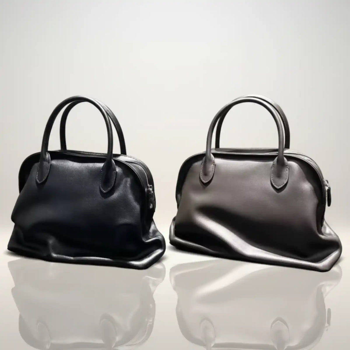 Genuine Leather Shell Shoulder Tote Bag – product image 8