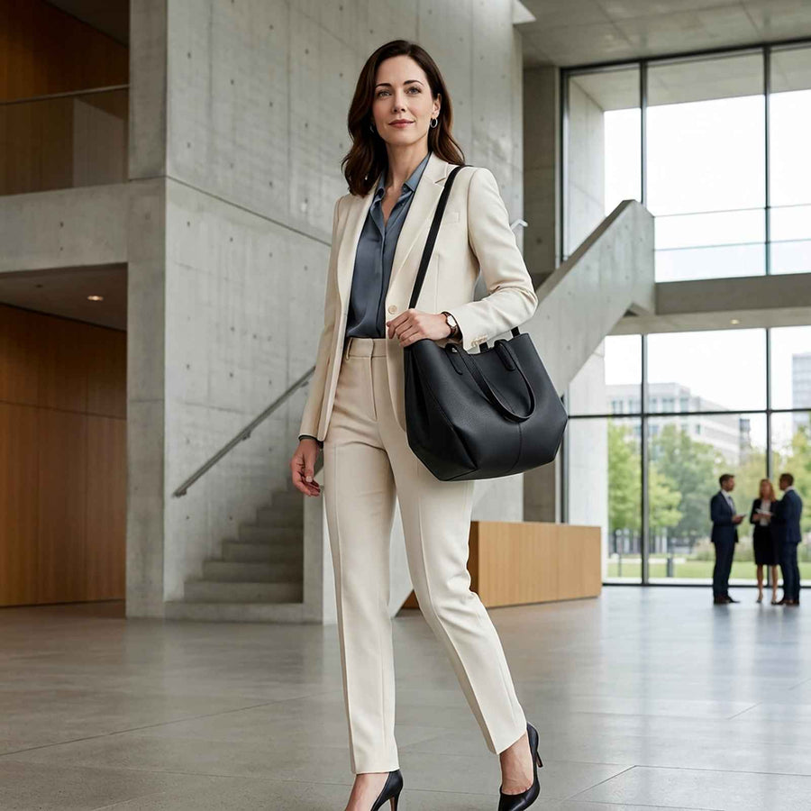 Genuine Leather Shoulder Tote for Work & Travel – product image 3