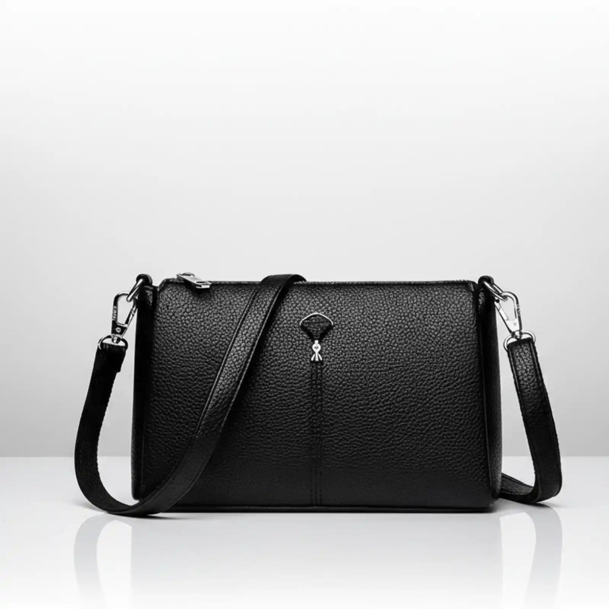 Genuine Leather Three-Layer Crossbody Shoulder Bag Smash Price Shop Crossbody Shoulder Bag