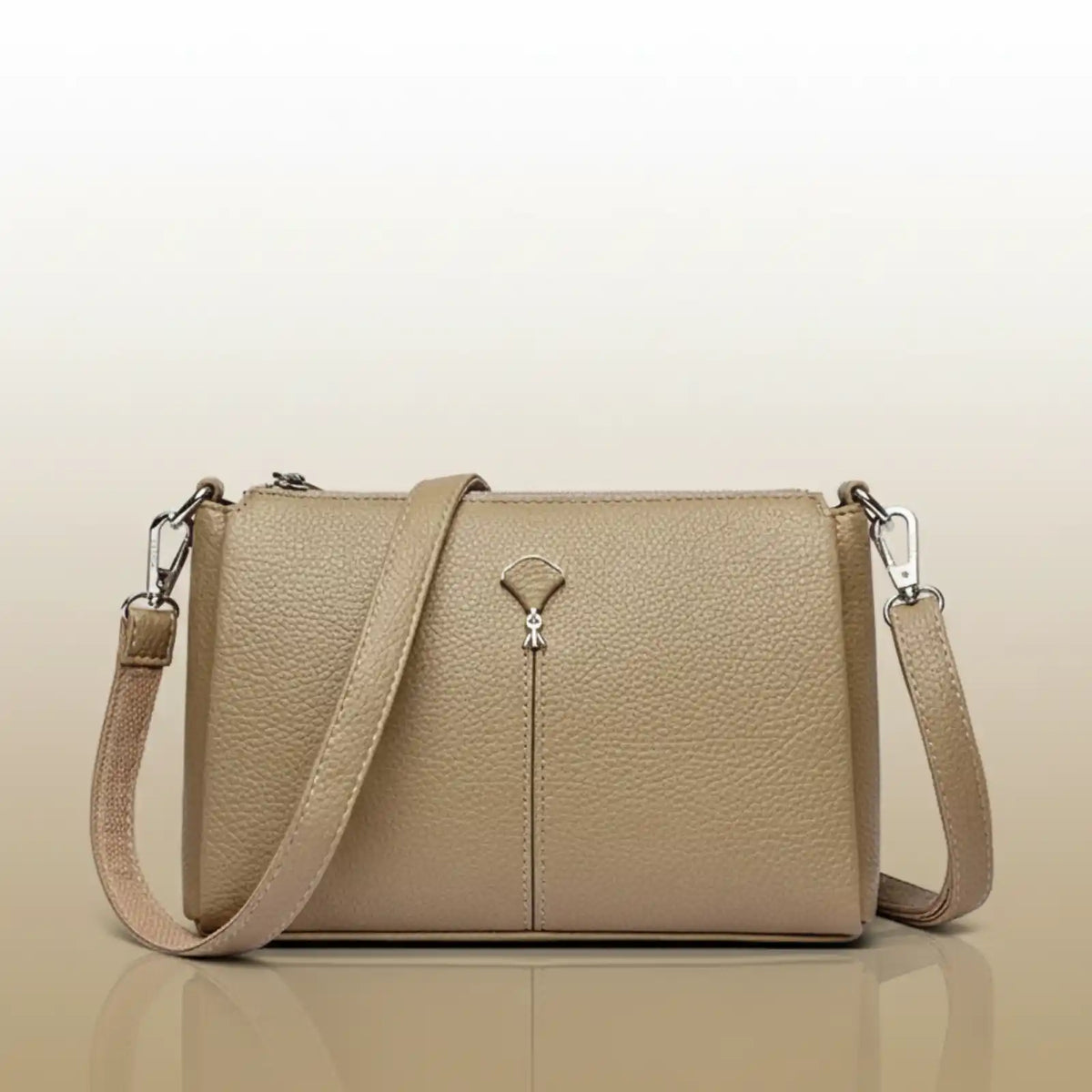 Genuine Leather Three-Layer Crossbody Shoulder Bag Smash Price Shop Crossbody Shoulder Bag