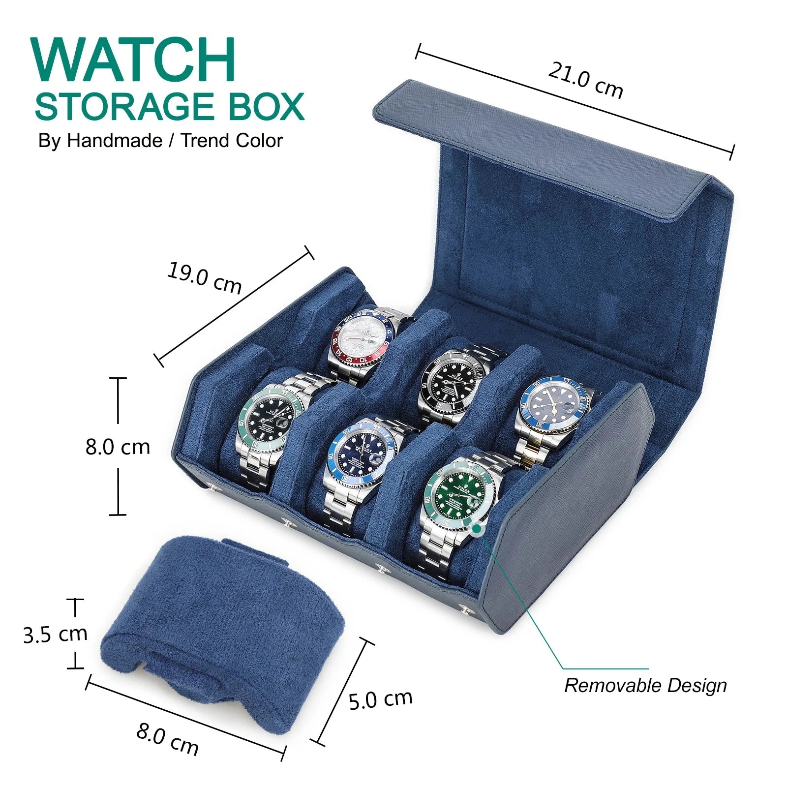 Genuine Leather Watch Roll Case – 6/8 Slot Travel Box Smash Price Shop Unisex