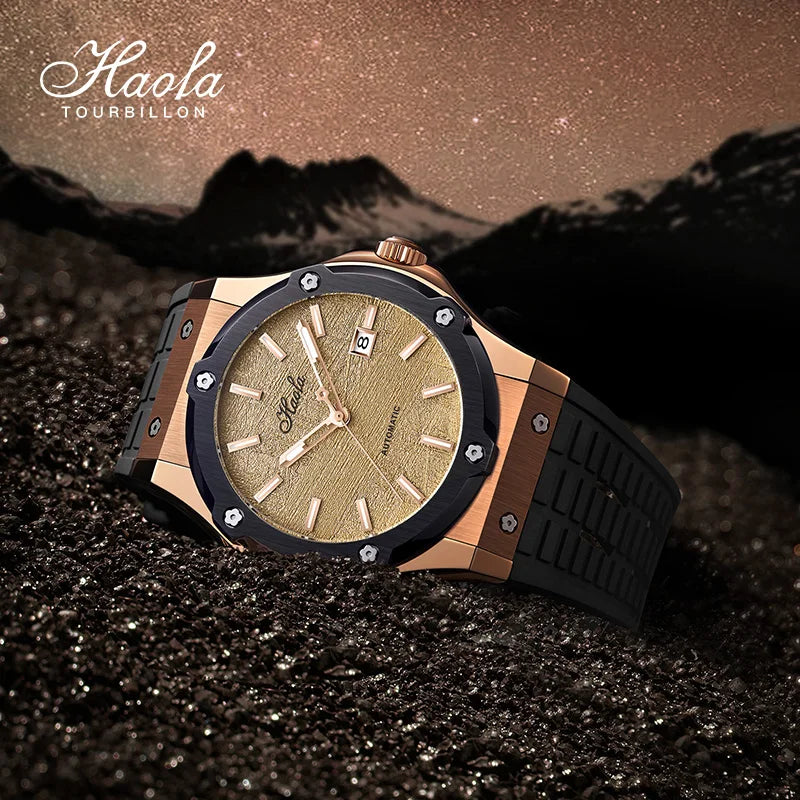 Haofa 1911 Business Automatic Watch – Day/Date, Sapphire, 5ATM Smash Price Shop Men's Watch