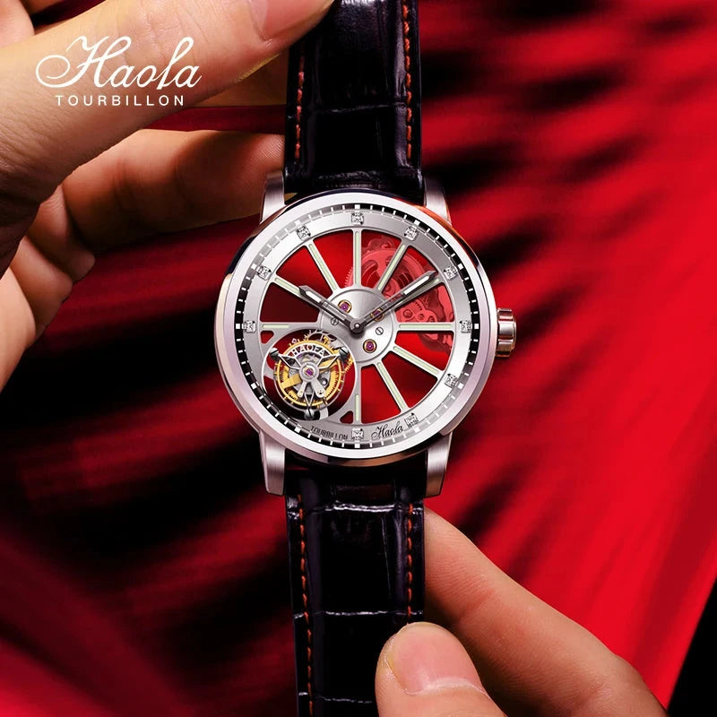 Haofa 1925A Flying Tourbillon Men’s Mechanical Watch – Sapphire Manual 48H Smash Price Shop Men's Watch