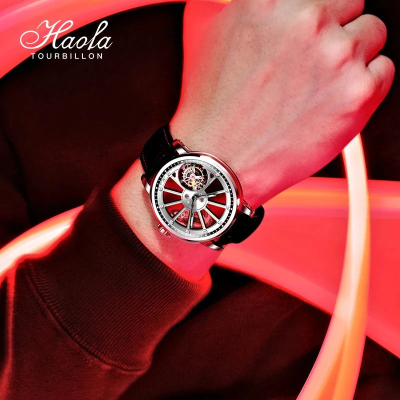 Haofa 1925A Flying Tourbillon Men’s Mechanical Watch – Sapphire Manual 48H Smash Price Shop Men's Watch