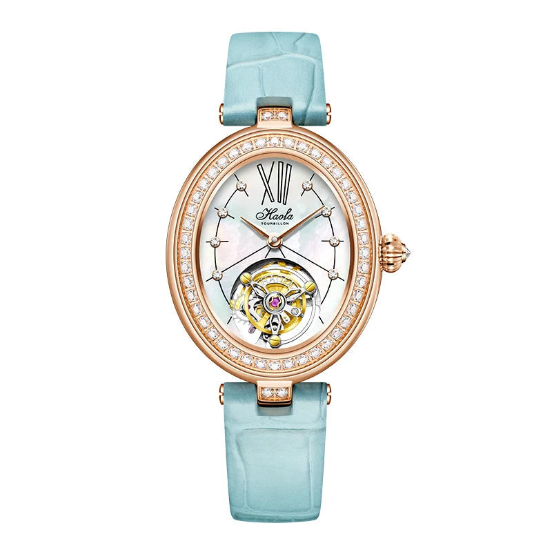 Haofa 2118 Ladies Flying Tourbillon Watch – Sapphire Oval Limited Edition Smash Price Shop Women's Watch