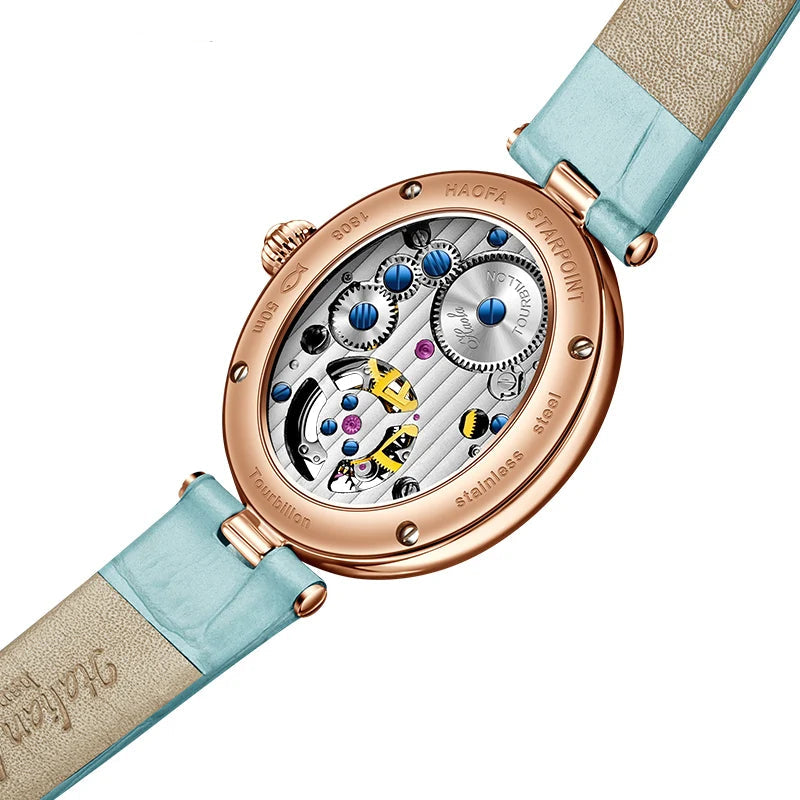 Haofa 2118 Ladies Flying Tourbillon Watch – Sapphire Oval Limited Edition Smash Price Shop Women's Watch