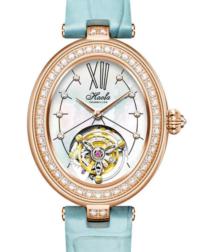 Haofa 2118 Ladies Flying Tourbillon Watch – Sapphire Oval Limited Edition Smash Price Shop Women's Watch