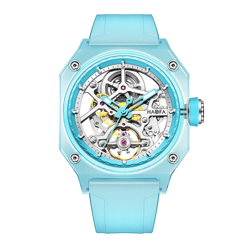 Haofa 2208 Skeleton Automatic Watch – Sapphire Crystal Irregular Case Smash Price Shop Men's Watch