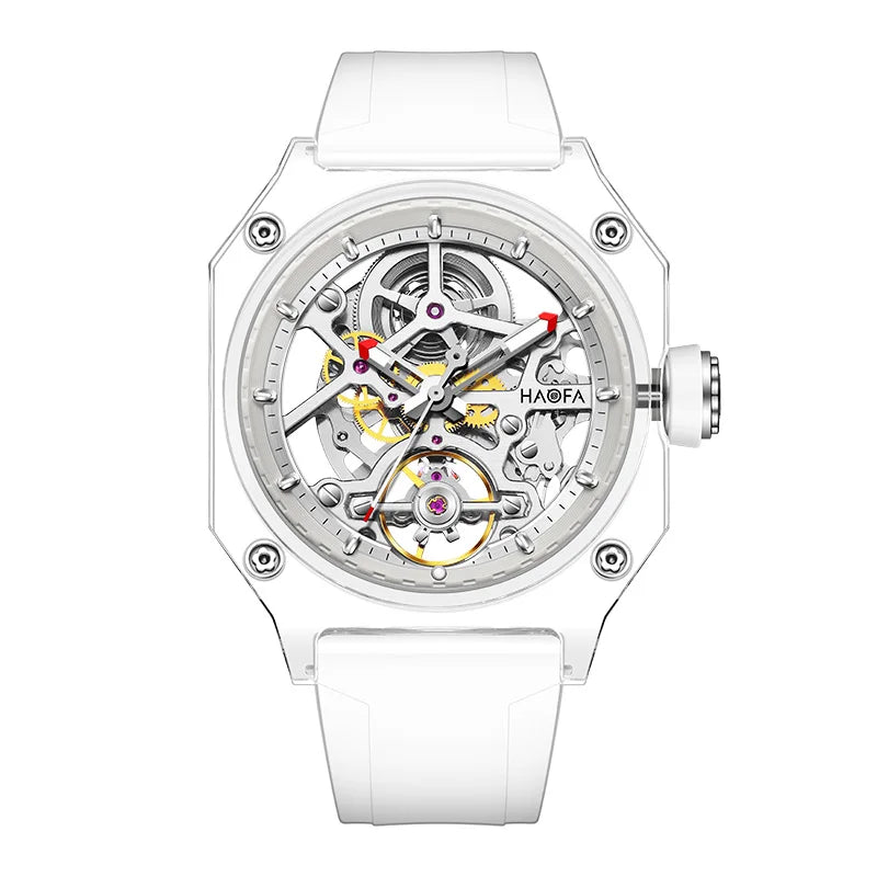 Haofa 2208 Skeleton Automatic Watch – Sapphire Crystal Irregular Case Smash Price Shop Men's Watch