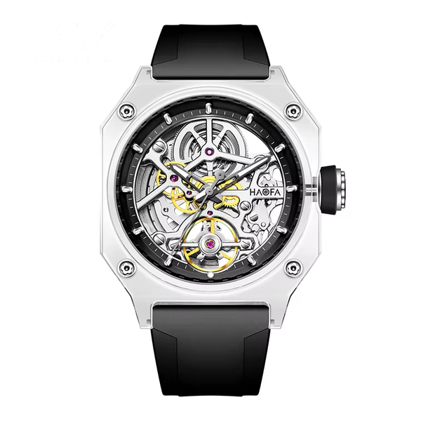 Haofa 2208 Skeleton Watch – Transparent Automatic, 72h Power