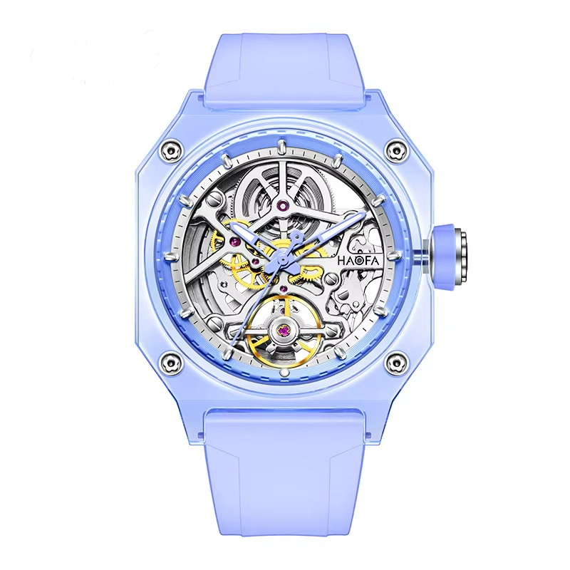 Haofa 2208 Skeleton Watch – Transparent Automatic, 72h Power Smash Price Shop Men's Watch