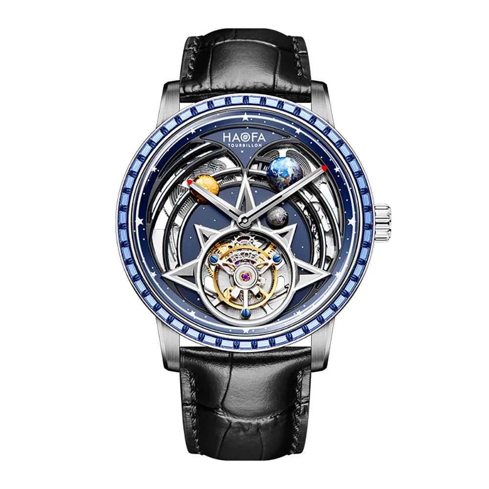 Haofa 2269 Flying Tourbillon Men’s Watch – Solar System Sapphire 3HD6E