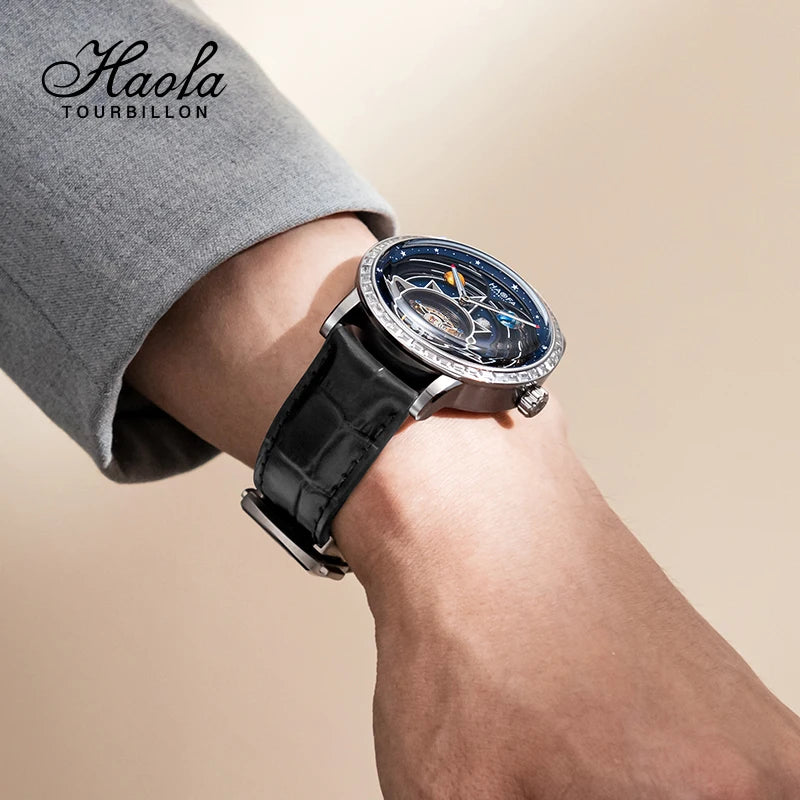 Haofa 2269 Flying Tourbillon Men’s Watch – Solar System Sapphire 3HD6E
