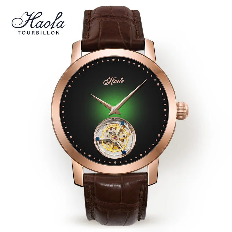 Haofa Men’s Tourbillon Mechanical Watch Sapphire Dial