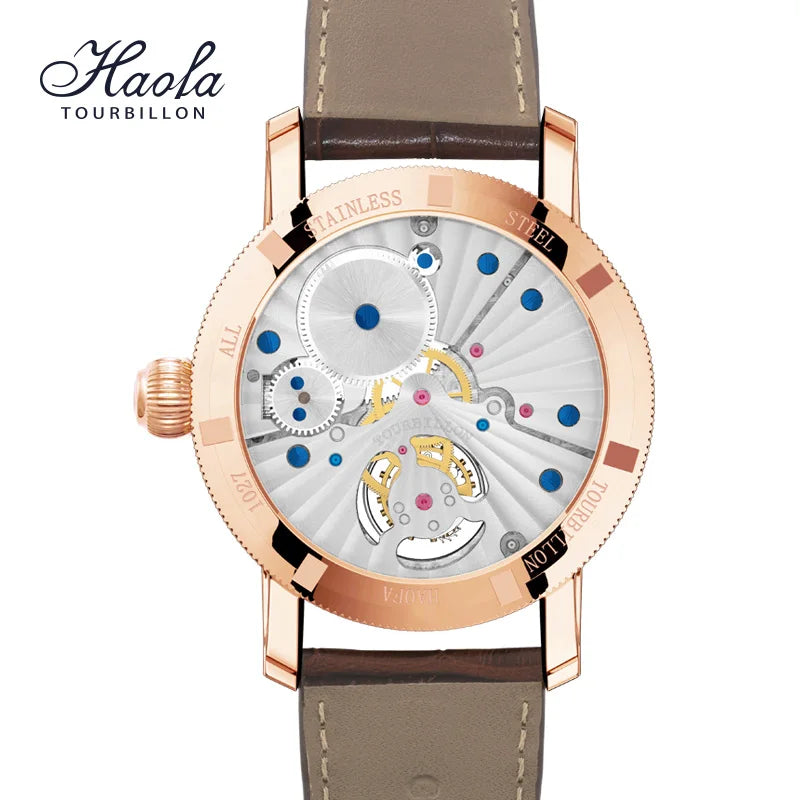 Haofa Men’s Tourbillon Mechanical Watch Sapphire Dial