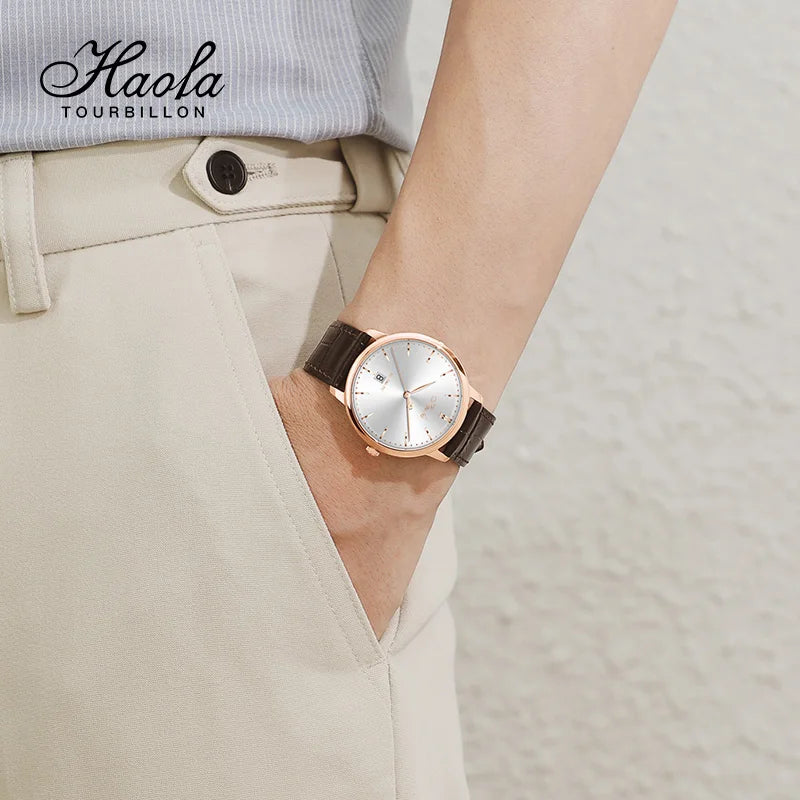 Haofa Ultra-Thin Automatic Watch for Men Sapphire 1606