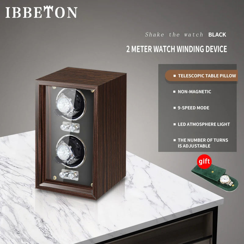 IBBETON Luxury Automatic Watch Winder – PU Leather Storage Box Smash Price Shop Unisex