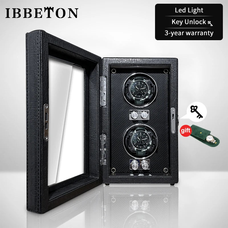 IBBETON Luxury Automatic Watch Winder – PU Leather Storage Box Smash Price Shop Unisex