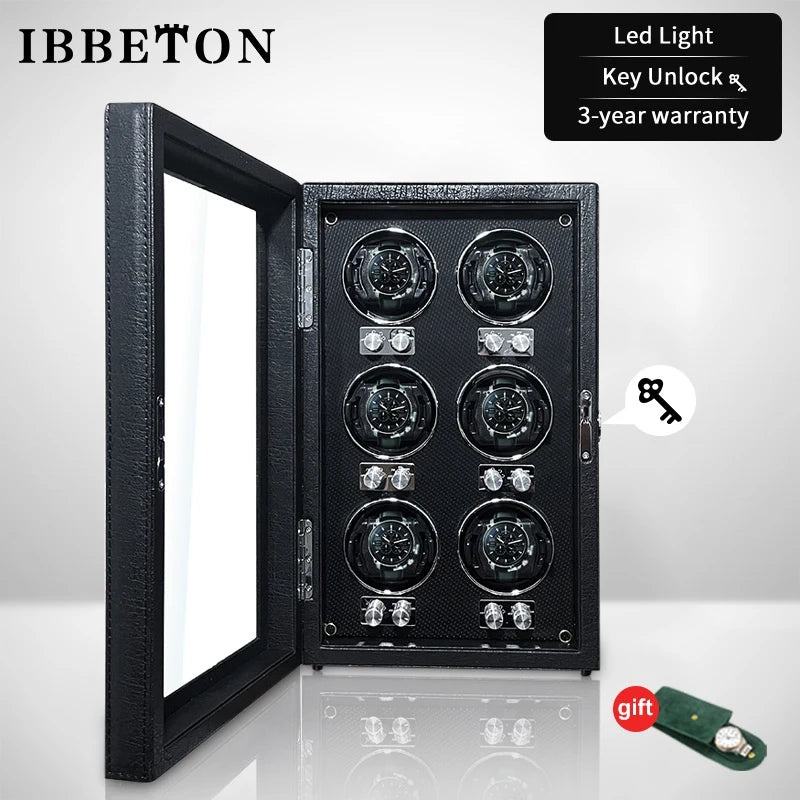 IBBETON Luxury Automatic Watch Winder – PU Leather Storage Box Smash Price Shop Unisex
