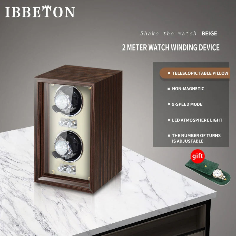 IBBETON Luxury Automatic Watch Winder – PU Leather Storage Box Smash Price Shop Unisex