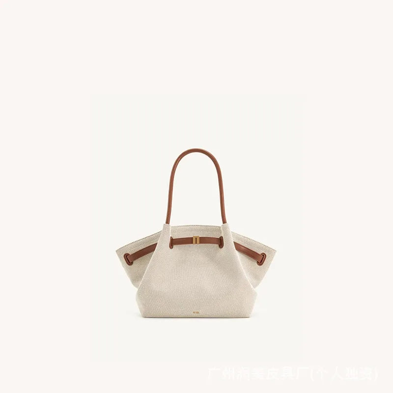 JW PEI HANA Tote Bag Dumpling Bun Small Women's Shoulder Crossbody Bag High Quality Handheld Small Bag Women'sMedium Faux Suede Smash Price Shop
