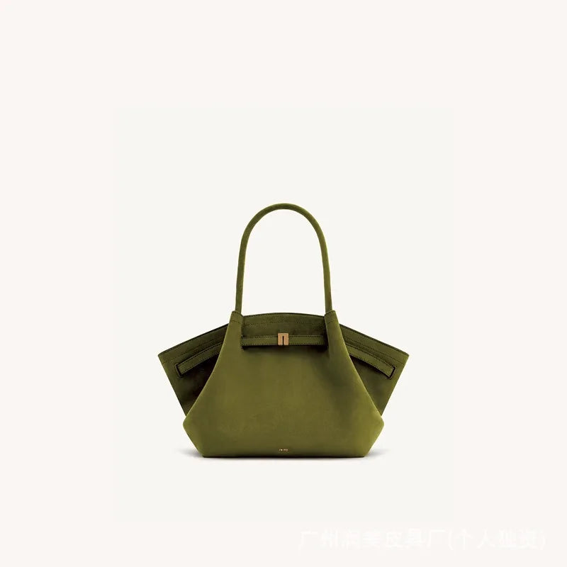JW PEI HANA Tote Bag Dumpling Bun Small Women's Shoulder Crossbody Bag High Quality Handheld Small Bag Women'sMedium Faux Suede Smash Price Shop