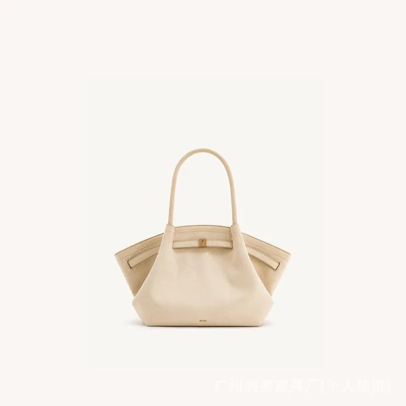 JW PEI HANA Tote Bag Dumpling Bun Small Women's Shoulder Crossbody Bag High Quality Handheld Small Bag Women'sMedium Faux Suede Smash Price Shop