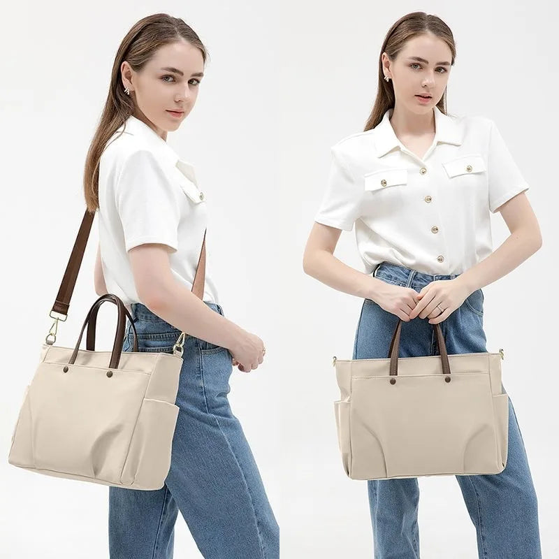 Laptop Bag Women's Shoulder Portable Large-capacity Briefcase Shoulder Crossbody Tote 15.6-inch Inner Sleeve Bag Smash Price Shop