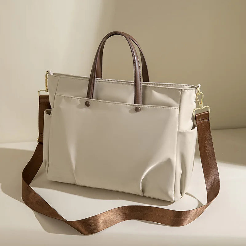Laptop Bag Women's Shoulder Portable Large-capacity Briefcase Shoulder Crossbody Tote 15.6-inch Inner Sleeve Bag Smash Price Shop