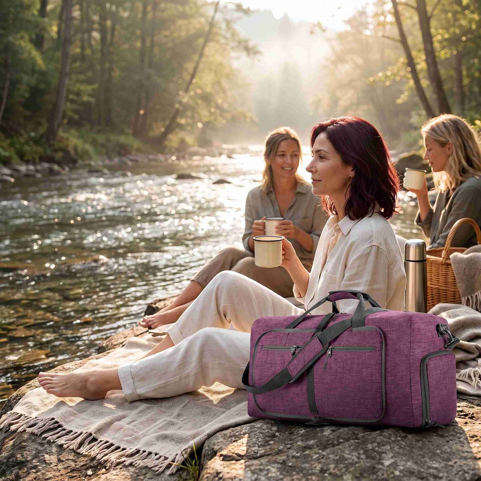 Large-Capacity Carry-On Weekender Bag – lifestyle image 1