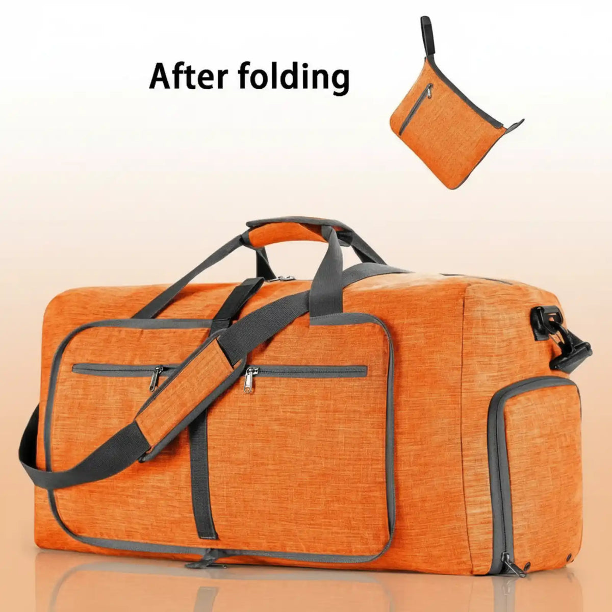 Large-Capacity Carry-On Weekender Bag in 1pcs orange – product image 6