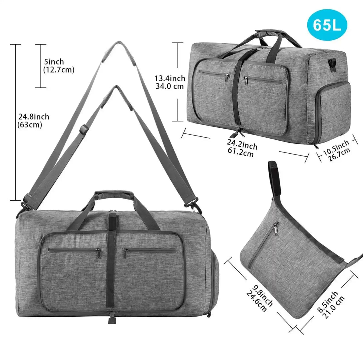 Large-Capacity Carry-On Weekender Bag – product image 15