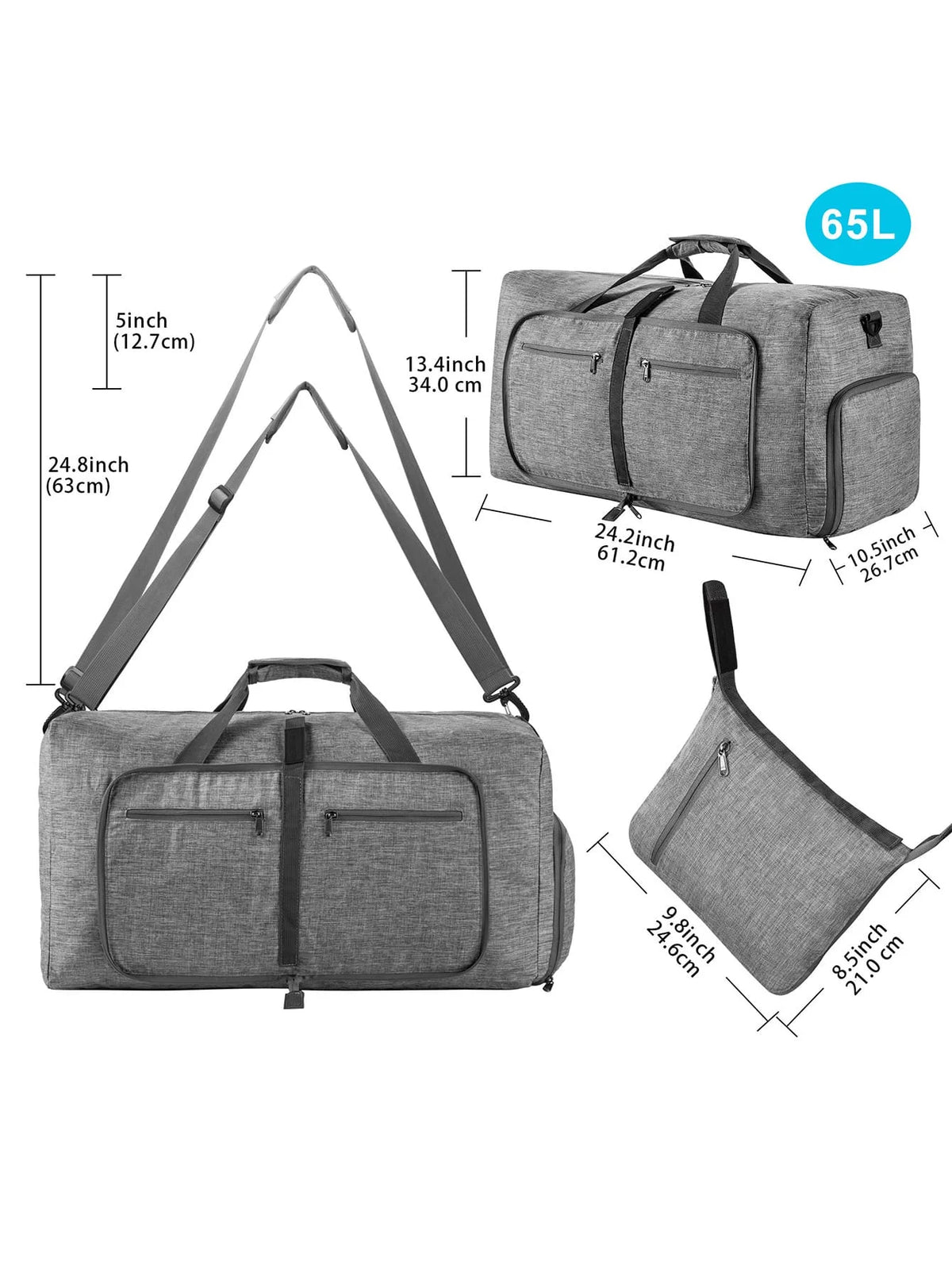 Large-Capacity Carry-On Weekender Bag Smash Price Shop Weekender Bag