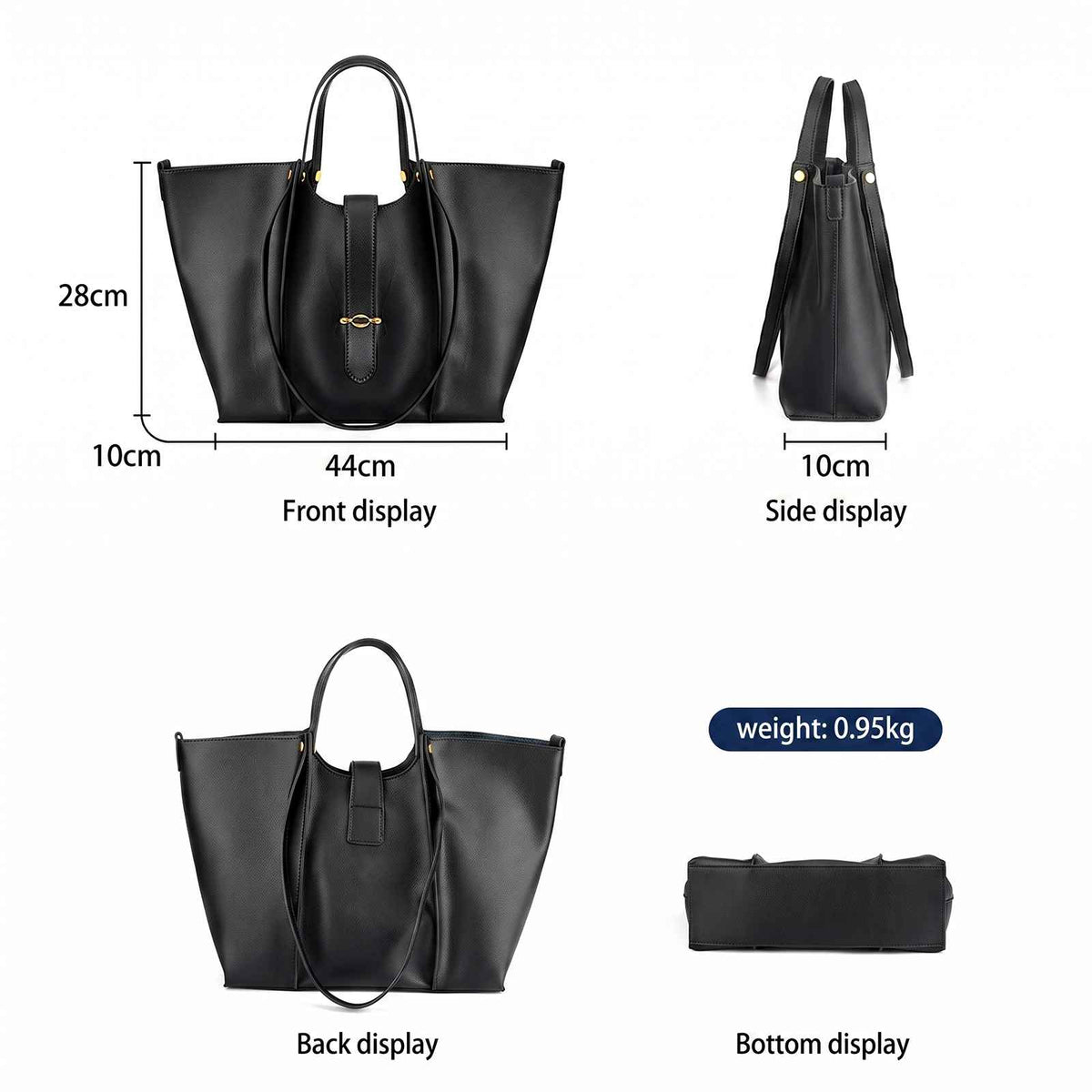 Large Genuine Leather Work Tote Bag for Women – product image 9