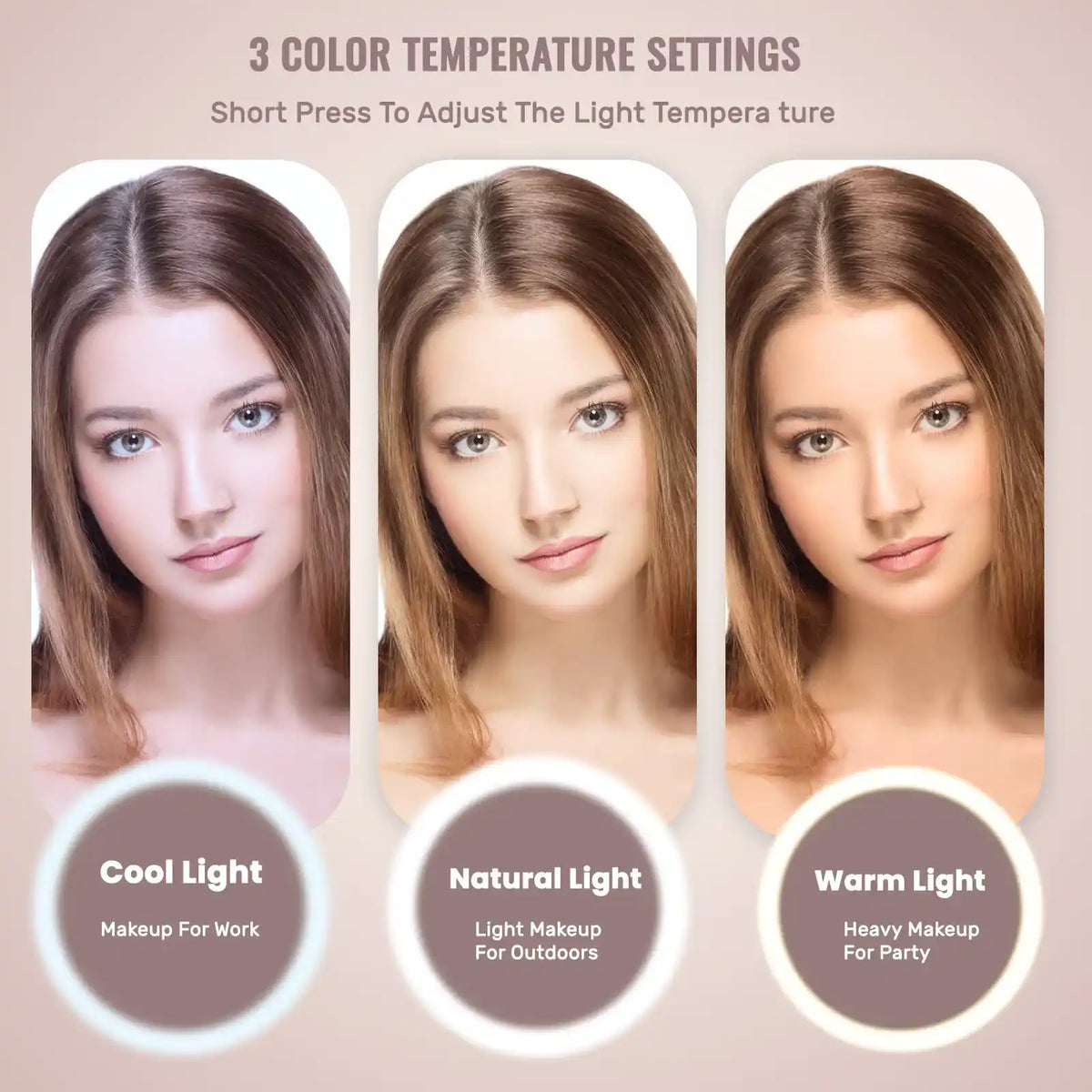 LED Mirror Travel Makeup Case with Adjustable Dividers – product image 10