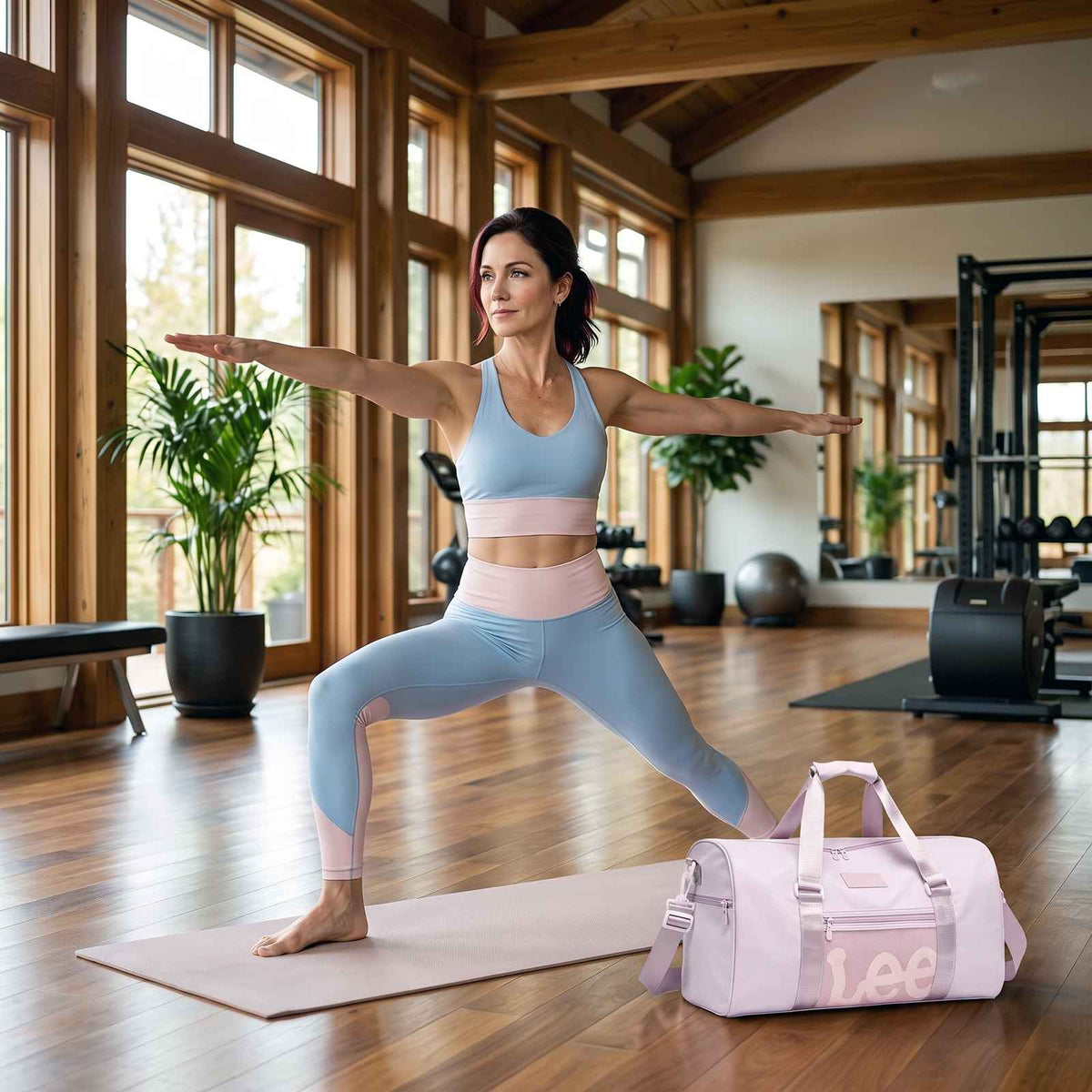 Lee Waterproof Weekender Duffel Bag with Shoe Compartment – lifestyle image 4