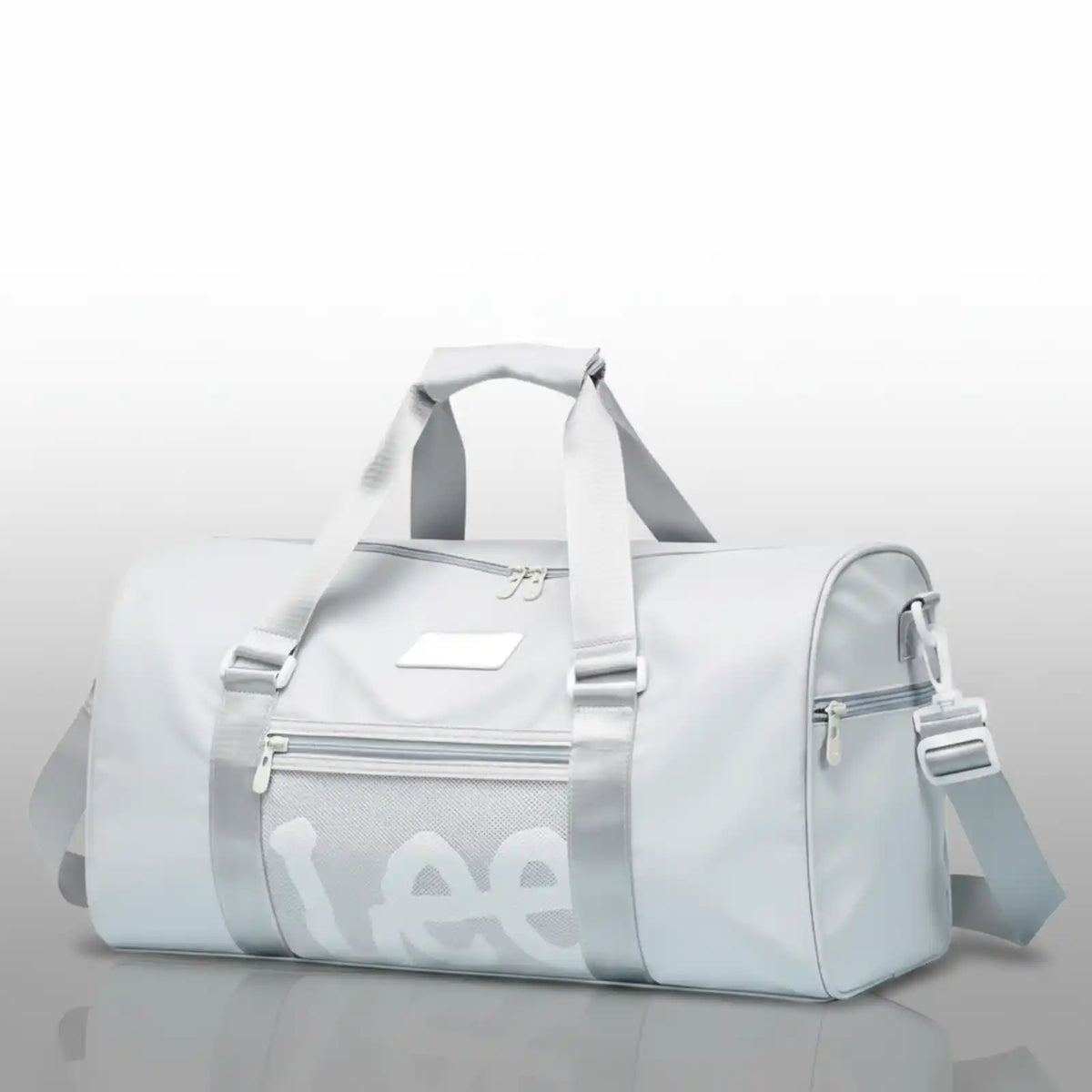 Lee Waterproof Weekender Duffel Bag with Shoe Compartment in Color D-Light Gray – product image 8