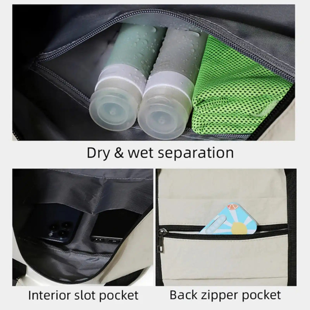 Lightweight Nylon Weekender Duffel Bag – product image 10