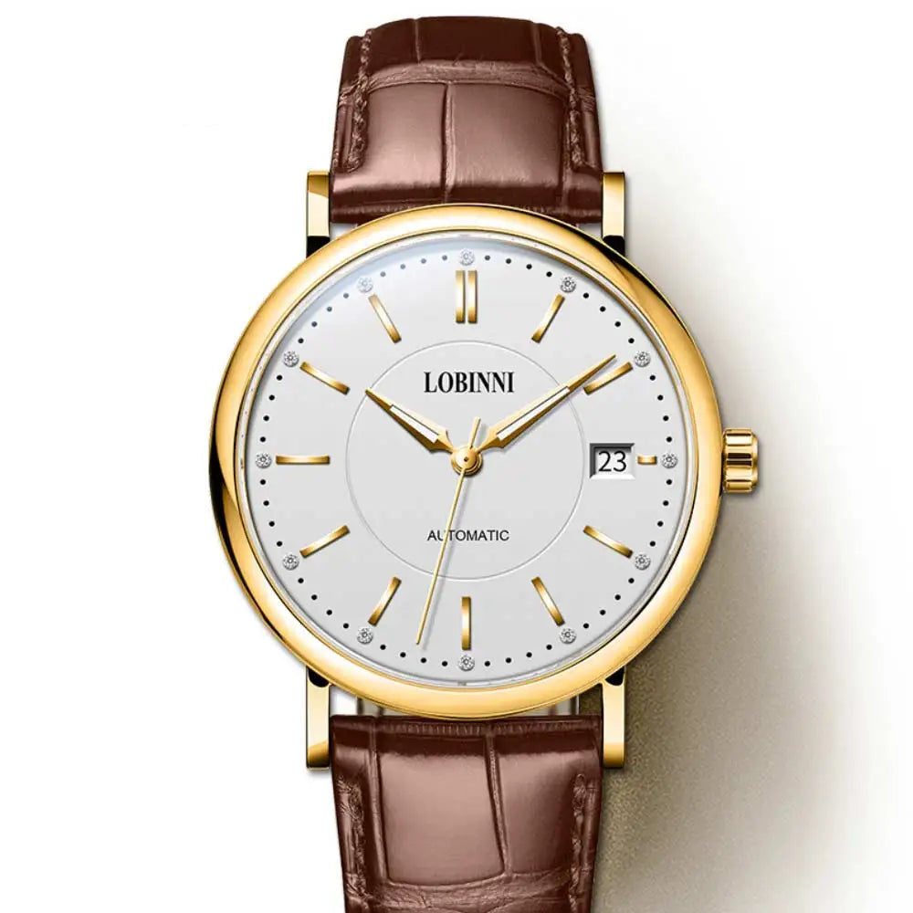 LOBINNI 12025F Ladies Automatic Watch – 36mm, Sapphire, Seagull