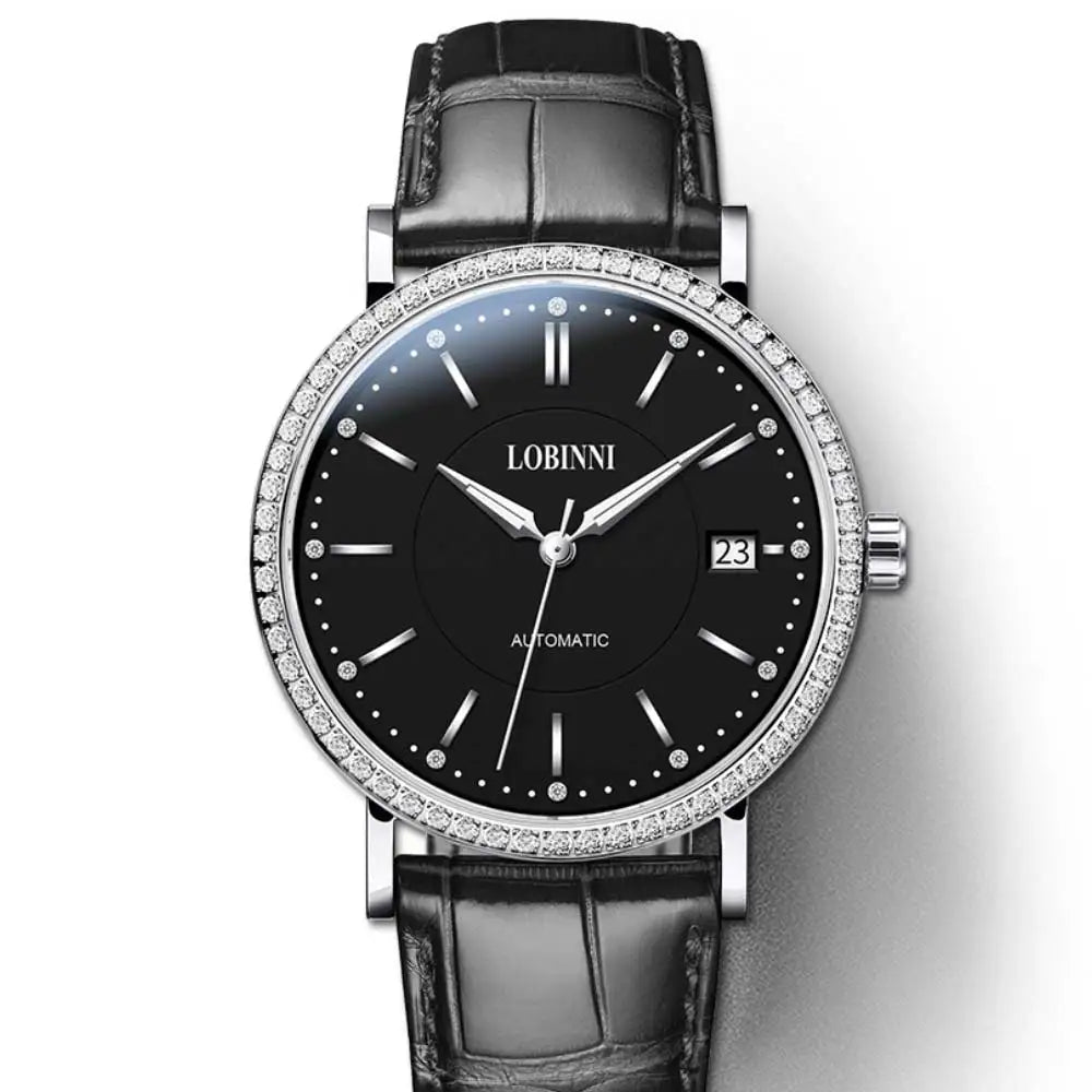 LOBINNI 12025F Ladies Automatic Watch – 36mm, Sapphire, Seagull