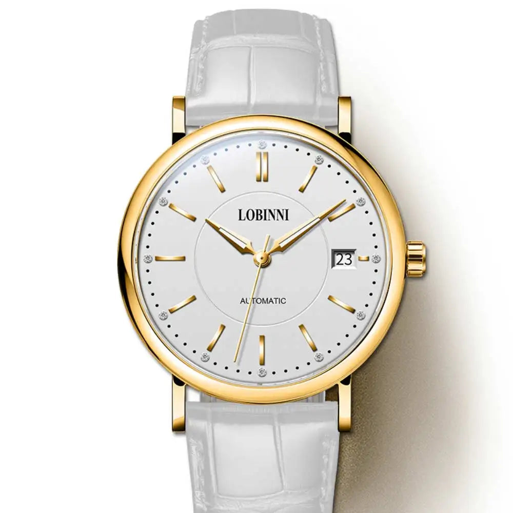 LOBINNI 12025F Ladies Automatic Watch – 36mm, Sapphire, Seagull