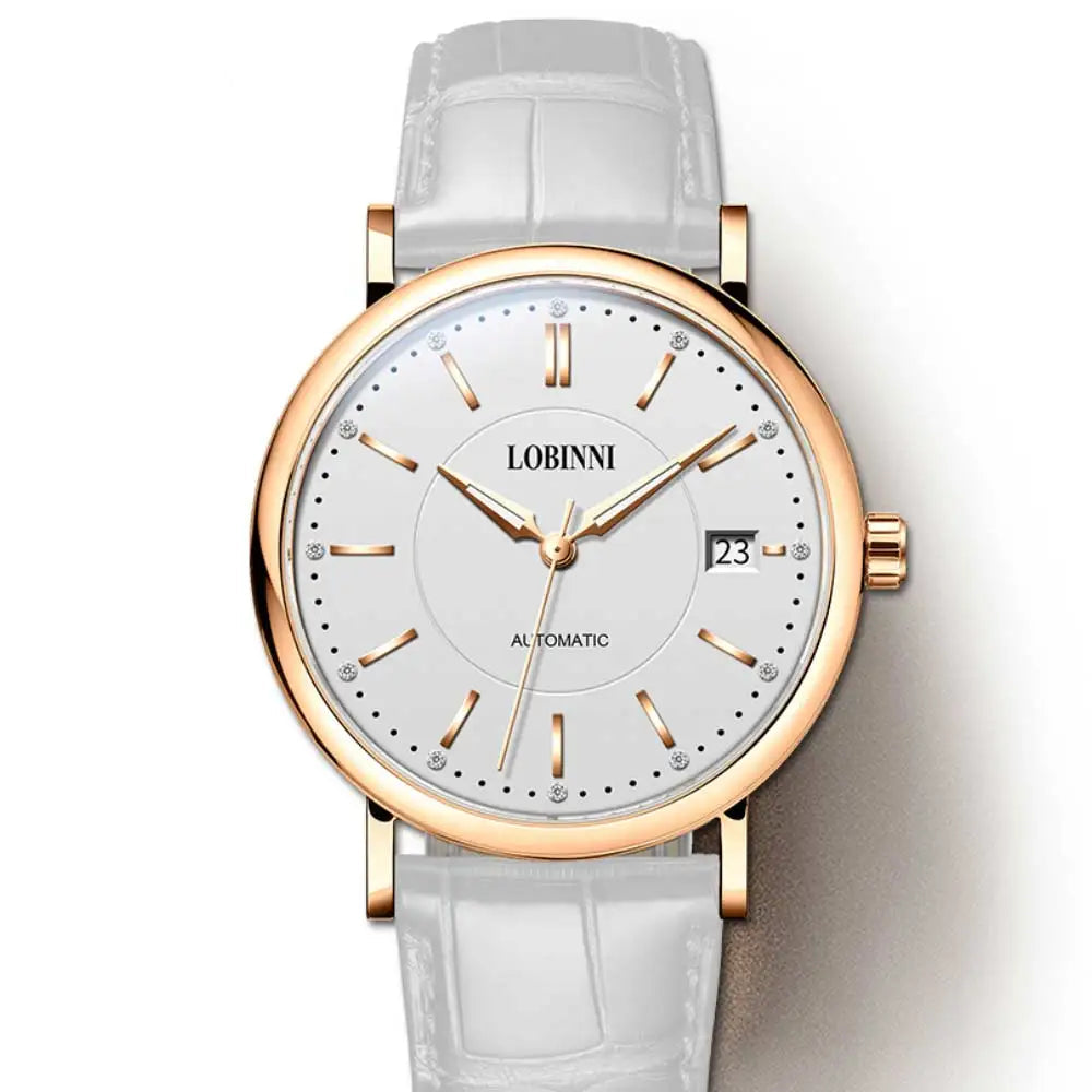 LOBINNI 12025F Ladies Automatic Watch – 36mm, Sapphire, Seagull