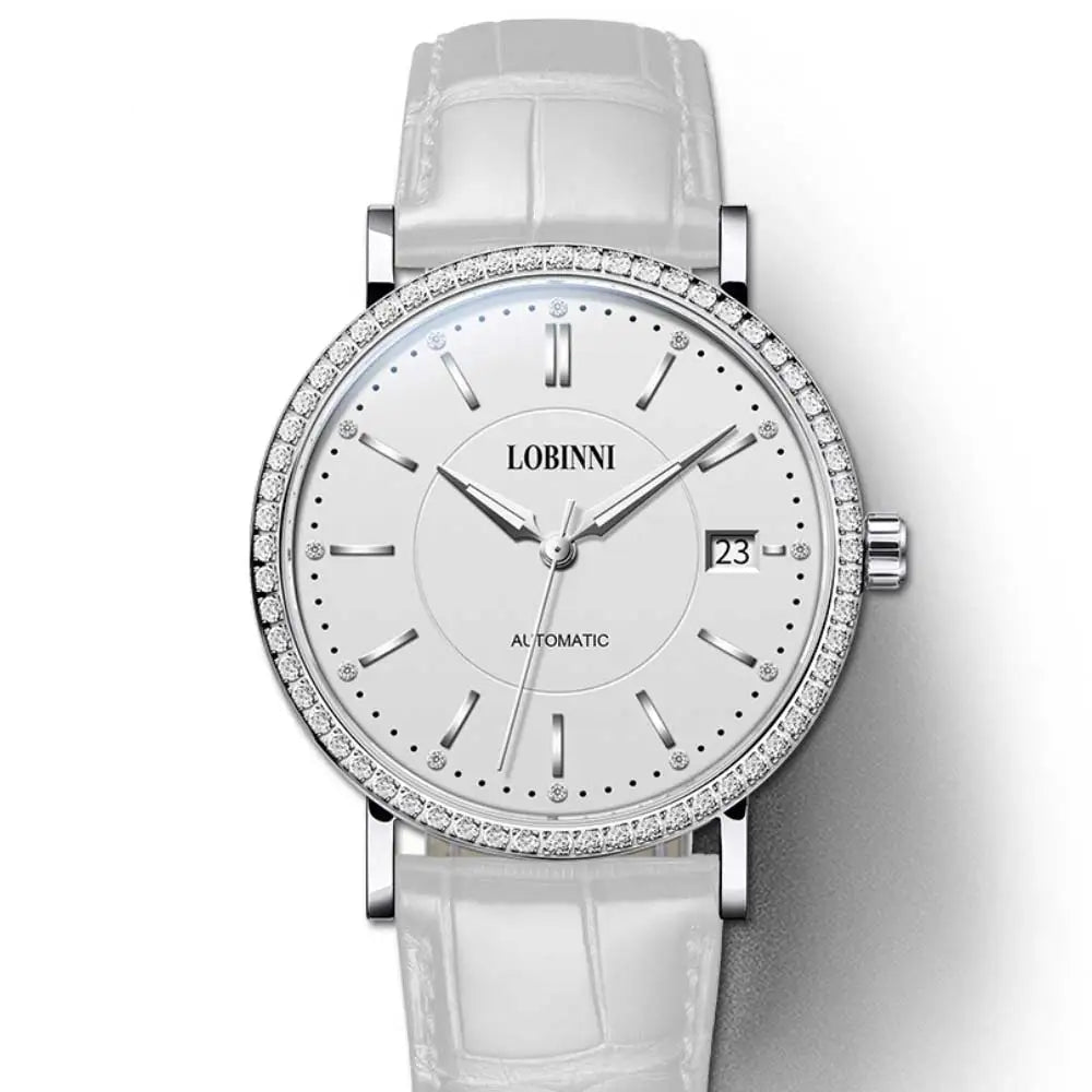 LOBINNI 12025F Ladies Automatic Watch – 36mm, Sapphire, Seagull