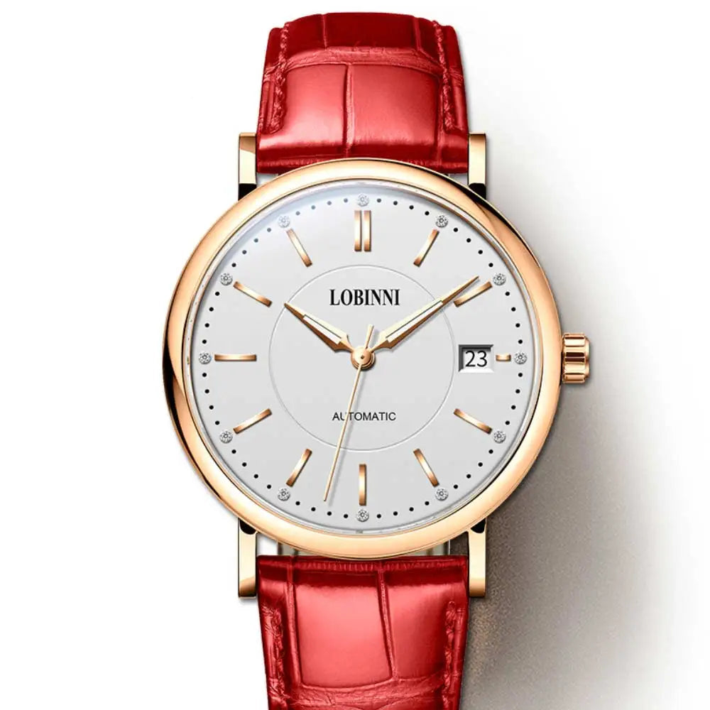 LOBINNI 12025F Ladies Automatic Watch – 36mm, Sapphire, Seagull