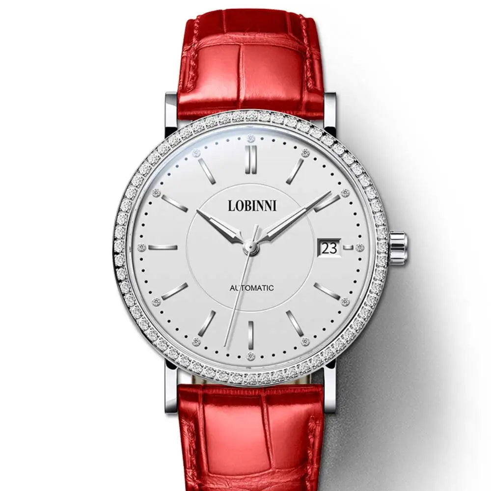 LOBINNI 12025F Ladies Automatic Watch – 36mm, Sapphire, Seagull