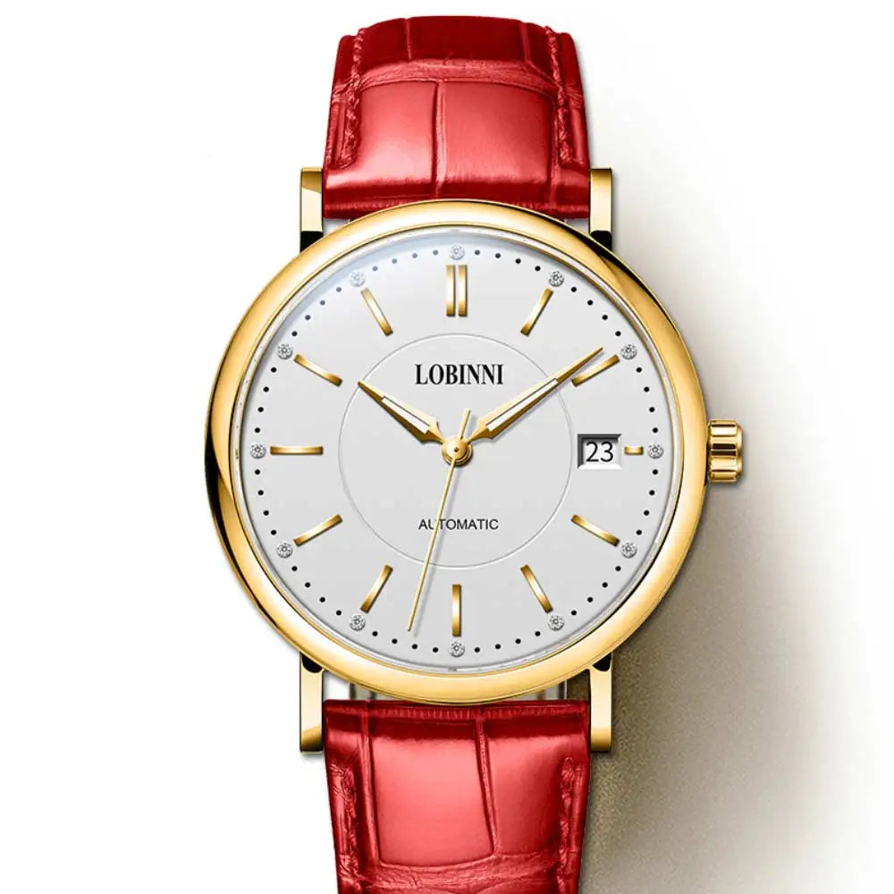 LOBINNI 12025F Ladies Automatic Watch – 36mm, Sapphire, Seagull