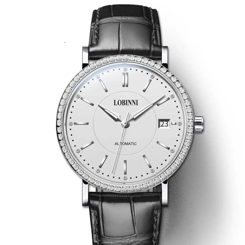 LOBINNI 12025F Ladies Automatic Watch – 36mm, Sapphire, Seagull