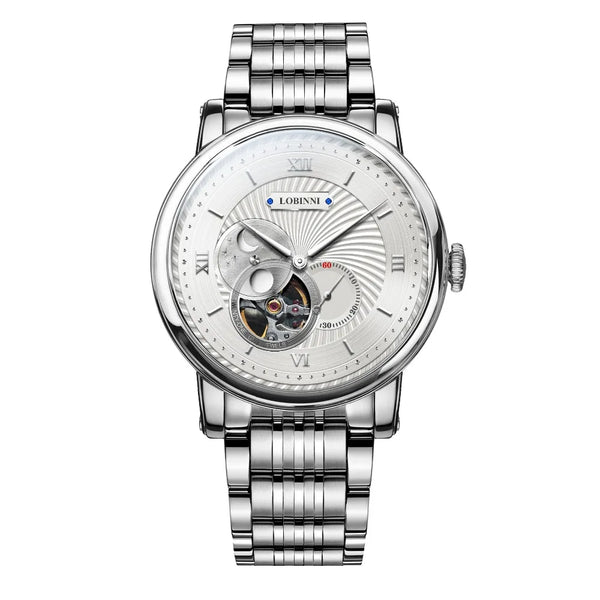 LOBINNI 3605 Automatic Skeleton Men's Watch 40.5mm